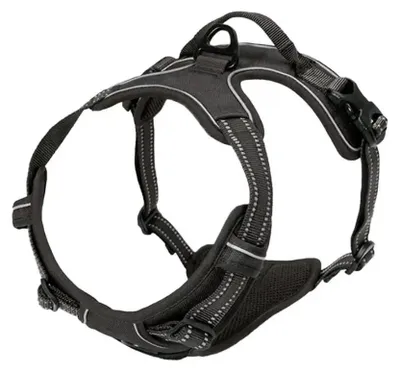 Produktbild von Hundegeschirr Dog Brustgeschirr No-Pull Einstellbar Gepolstert Powergeschirr für Hunde kleine / mittlere / große / Hunde.Farbe:Schwarz,Größe:Xl