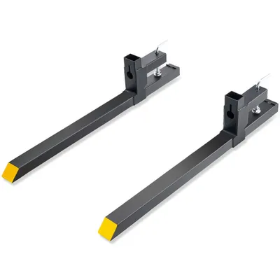 Produktbild von "2x Palettengabeln Anklemmbar - 1090x70x230mm - Gabelträger 907kg Tragfähigkeit - Gabelzinken 109cm - Gesamtlänge mit 76,2cm-Gabelblatt - Gabelstapler - Gabelstaplerzinken - Frontlader - Palettenrahmen"