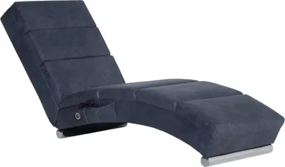 Obrázok produktu pre vidaXL Masážne lehátko Grey Suede Look