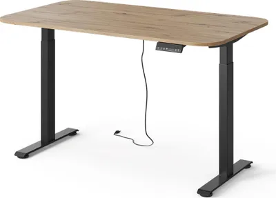 Zdjęcie produktu dla Biurko Vicco Elevate Czarny/Rzemieślniczy 140 x 80 cm 2 silniki, Model 58667