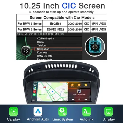 Produktbild von Multimediasystem – Autoradio – Navigationssystem – Touchscreen-Audio – Carplay, Android Auto