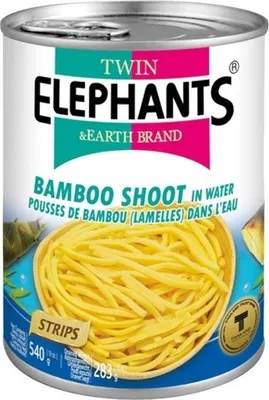 Produktbild von Twin Elephants Bambussprossen-Streifen 540 g