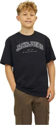 Produktbild von Jack & Jones Caleb Kurzarm-t-shirt Schwarz 12 Years Jungen Schwarz 12 Years