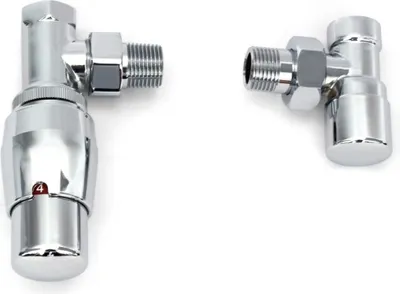 Produktbild von XIMAX Thermostatset Royal Eck, in Chrom "16 mm Kunststoffrohr", 70471