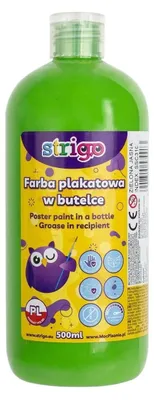 Obrázok produktu pre Strigo Farba Plakatowa Jasnozielona 500 ml