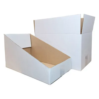 Produktbild von 3x Faltkarton Regalkarton Lagerkarton perforiert 400x230x230mm (Außenmaß) 1-wellig weiß