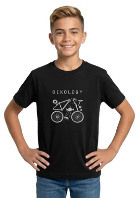 Produktbild von Spreadshirt Bikology | Fahrradhumor Teenager T-Shirt, 134/146 (9-11 Jahre), Schwarz