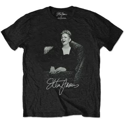 Obrázok produktu pre Etta James Etta Seated Black L Tričko
