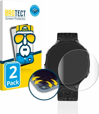 Produktbild von 2x BROTECT Fullscreen Schutzfolie für Garmin Forerunner 235 Displayschutz Folie Fullcover Klar Transparent