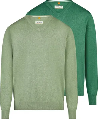 Produktbild von Redmond 2er Pack Basic Pullover Weicher Feinstrick, Angenehmes Tragegefühl, Vielseitig kombinierbar im Alltag