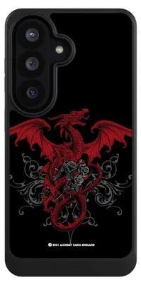 Produktbild von NIVOCASE Hülle für Samsung Galaxy S26  Handyhülle NIVOcore Case Schwarz Drache Gothic Rot