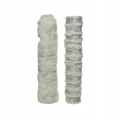 Imagen del producto de Adorno decorativo en rollo, 200x35 cm, color blanco y plateado