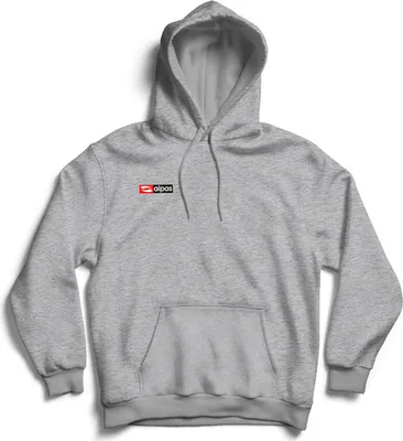 Produktbild von alpas Kapuzenpullover Hoodie PRO Grau Gr. XXXL