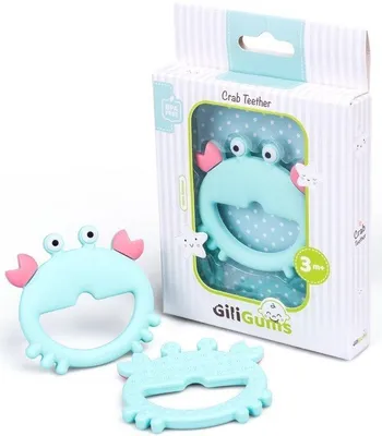 Zdjęcie produktu dla Dumel Discovery Gryzak Krab GiliGums silikonowy na ząbkowanie 3m+