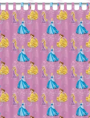 Produktbild von Disney Princess Vorhang Gardine Schlaufen 140x250cm mit Universalband