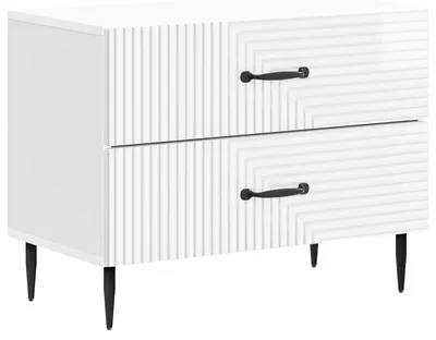 Obrázek produktu pro Noční skříňka Bílá s vysokým leskem 62 x 34,5 x 47,5 cm