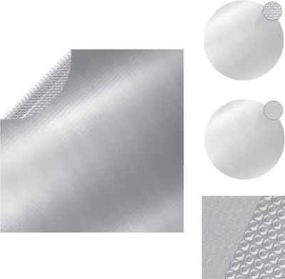 Immagine prodotto di vidaXL Copertura per piscina argento 488 cm PE - Coperture e rivestimenti per piscine