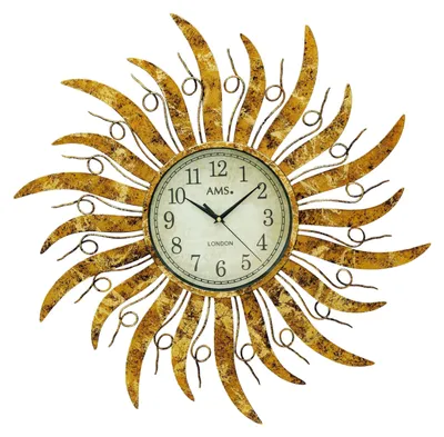 Produktbild von AMS W9639 Wanduhr mit wettergeschütztem Metallgehäuse für Außenbereiche