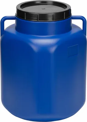 Image de Garronda Tonneau en plastique 50L Tonneau carré sans BPA et récipient avec couvercle GD-0088, Bleu