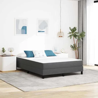 Image de Maison Exclusive - Matelas avec sommier Gris 140 x 200 cm Tissu