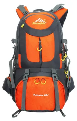 Trekking-Rucksack 60L wasserdicht Orange für Outdoor & Wandern