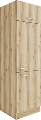Produktbild von Optifit Kühlumbauschrank für 88er Einbaukühlschrank Livorno290 BxTxH 60 x 57,1 x 206,8 cm wildeiche matt strukturiert zerlegt Anschlag reversibel KULI H661-9+