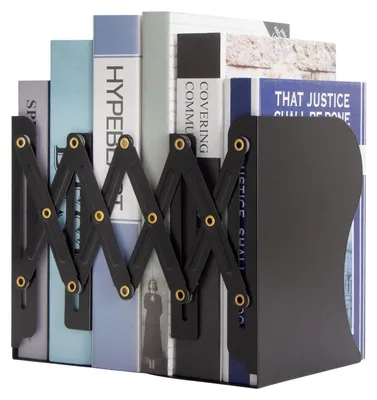 Immagine prodotto di Supporti regolabili per libri - Acciaio per libri pesanti - Neri