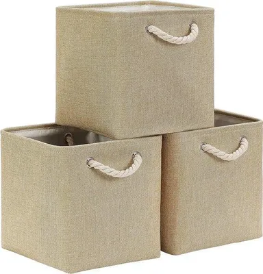 Immagine prodotto di Scatola portaoggetti in lino da 33 cm