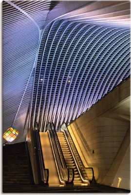Produktbild von ARTland Leinwandbild Bahnhofsaufgang Größe: 40x60 cm