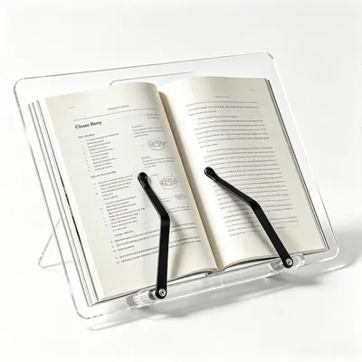Image de Solidchoice - Support de livres pliable en acrylique, idéal pour diverses utilisations