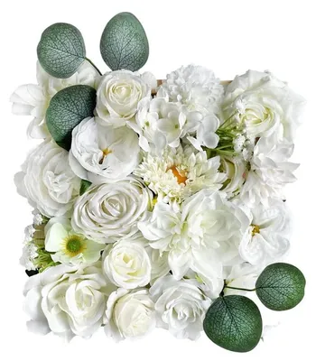 Produktbild von Blumen im Rahmen DIY Set - Alabasterweiß - 3D Blumenbild Bastelset ab 12 Jahren