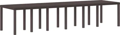 Obrázok produktu pre Záhradný stôl Hnedá 350 x 100 x 74 cm polyratan