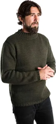 Produktbild von Fuza Wool of Denmark Herren Poul HN Wollpullover olive S