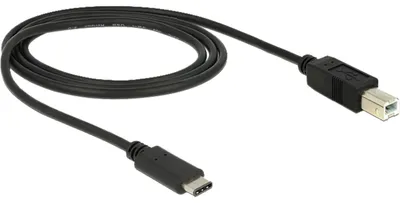 Produktbild von Delock - USB-Kabel - 24 pin USB-C (M) zu USB Typ B (M) - USB 3.1 - 1 m - Schwarz