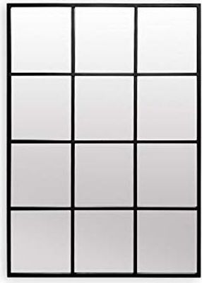 Soho Fensterspiegel Metallrahmen rechteckig 90 x 60 cm Vintage