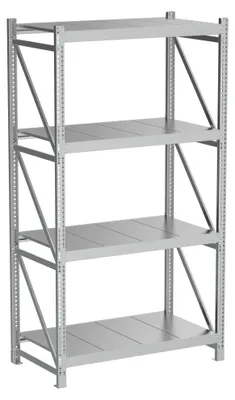 Produktbild von Povag Schwerlastregal 200x110x60 cm Lagerregal mit 4 Fachböden 300 kg Fachlast