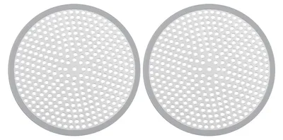 Produktbild von Haarfänger für Duschabfluss - Edelstahl Haarfilter - Ablauf Sieb - 2 Stück Ø 12 cm