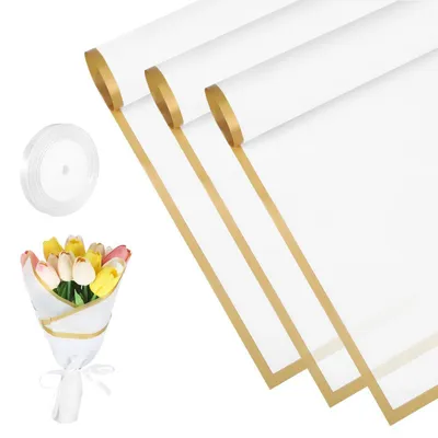 Produktbild von Blumenpapier 20 Stück Wasserdicht Weiß 58x58cm