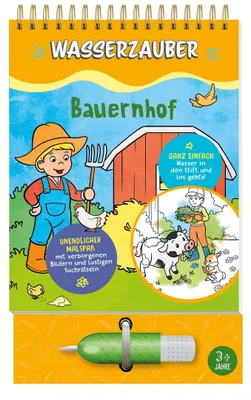 Produktbild von Bauernhof Wasserzauber Malbuch I Wassermalbuch für Kinder ab 3 Jahre