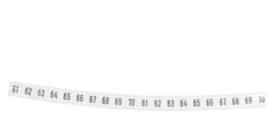 Imagen del producto de Marcador DK2/Z6 /61-70/ blanco 89207006 /100 unidades/