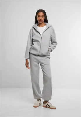Immagine prodotto di Urban Classics - Felpa da donna con cappuccio e zip di colore chiaro - 3XL