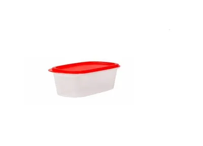 Image de TUPPERWARE Eidgenosse 500 ml blanc rouge carré rangement modulaire