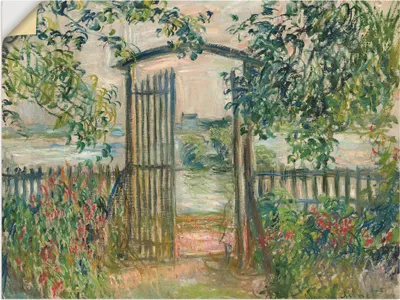Produktbild von ARTland Wandbild, selbstklebend Das Gartentor in Vetheuil Größe: 40x30 cm
