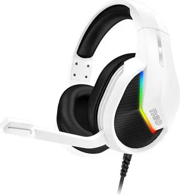 Image de CONNECT IT NEO Gaming Headset avec microphone, 1xjack(4pôles)+USB+adaptateur 2xjack, BLANC