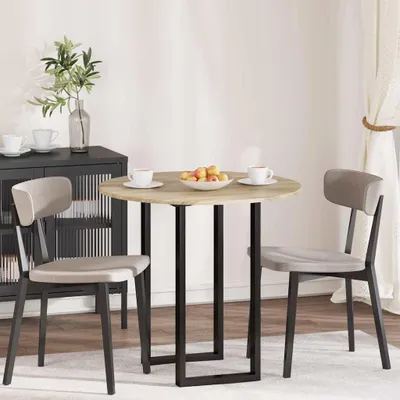 Immagine prodotto di Maison Exclusive - Piano tavolo in rovere Sonoma Ø 80 x 1,5 cm in materiale derivato dal legno