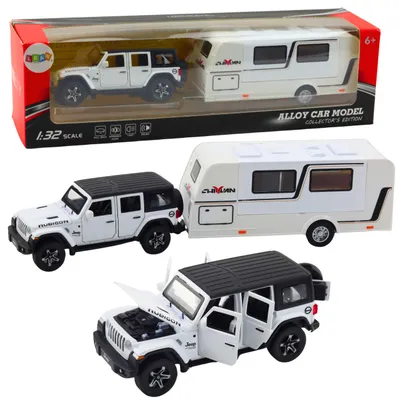 Image de Ensemble de lumières d'entraînement en métal pour voiture tout-terrain, camping-car, sons blancs, 1:32