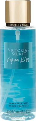 A bottle of Victoria's Secret Aqua Kiss fragrance mist.
