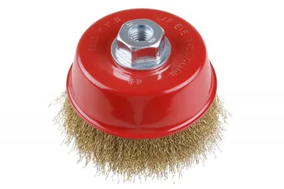 Produktbild von Topfbürste 125 mm zum Entrosten, Entlacken und Polieren, max. 12500 U/min