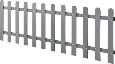 Produktbild von HKC Gartenzaun Benjamin - Vorgartenzaun - 60x200 cm - Grau - HKC - Wasserdicht