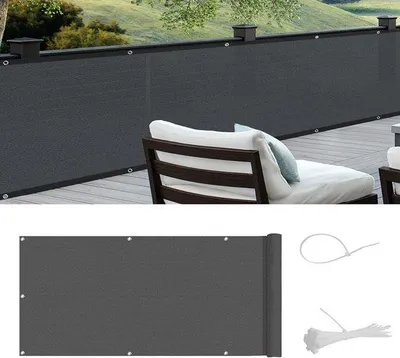 Immagine prodotto di Schermo protettivo in HDPE, protezione UV, trasparente, 90x600 cm, grigio
